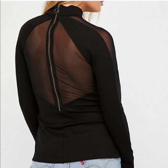 NWOT Free People Monarch Long Sleeves Top Sz S - Picture 4 of 5